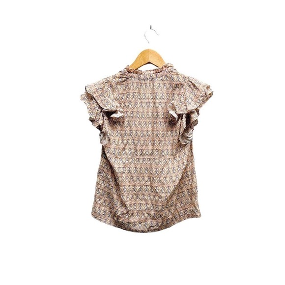 INTERMIX Valora Ruffled Fil Coupe'‎ Top Size 0 - Picture 7 of 9